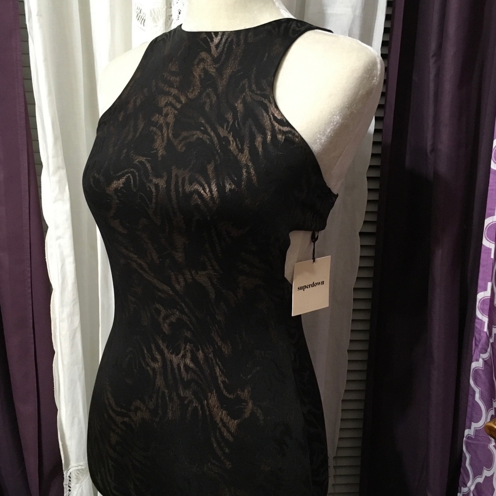 NWT Superdown Tristian Dress XS Black metallic - Picture 9 of 16